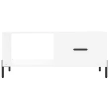 Mesa de centro vidaXL branca, 90x50x40 cm, em madeira. - Branco - Ver 5