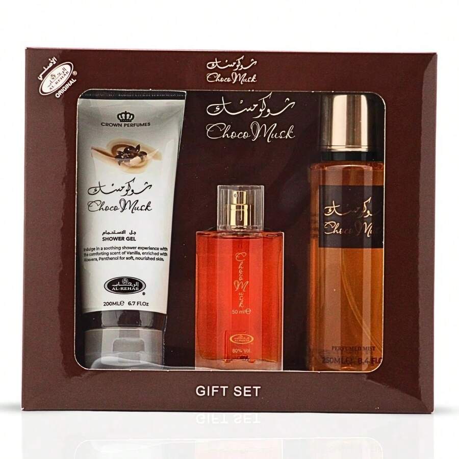 Choco Musk 3-Piece Perfume Gift Set By Al Rehab (Gift Set) - Hoa - Xem 1