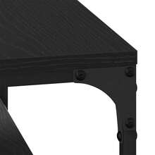 Table basse vidaXL aspect chêne noir 81 x 50 x 40 cm Matériau à base de bois - Noir - Voir 9