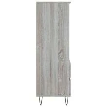 vidaXL Credenza alta grigia Sonoma 40x36x110 cm Materiale a base di legno - Grigio - Visualizzare 7