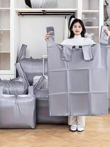 10个/套大容量搬家收纳袋，无需用电，适合存放衣物、床上用品和鞋子，适用于搬家、宿舍、旅行等场合，加厚防撕裂，四季皆宜，无需折叠，轻松无忧收纳。 - 彩色 - 查看 11