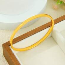 Dubai Gold Jewelry 24k Gold Plated Arabic Islamic Bridal Wedding Lucky Bangles Nigeria Women Daily Party Jewelry - Simple Bangles - View 16