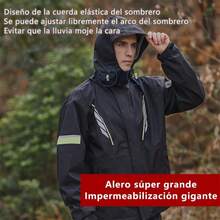 TLL  Impermeables Reflectantes para Motocicletas y Bicicletas Conjuntos De Impermeables Con Fundas De Zapatos Impermeable para Lluvia Motociclista9917 - No jugué - Ver 8