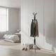 Ecommerc3 MOBLEKIT | Free-Standing And Expandable Clothes Racks In Metal And Wood, Clothing With Adjustable Options, With Wheels Or Shelves, Organizers For Bedroom, Entryway And Home - Gantungan Baju Logam 170x48 cm - View 2