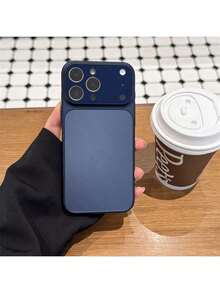 Compatible With IPhone 17 Pro Max Phone Case, 16 Matte AG Skin Feel 15 Pro Large Window Original Machine Sense 13 Pro Max Full Coverage Lens Hard Protective Case 14 Pro - Silver - View 4