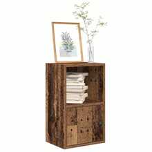 Libreria vidaXL, effetto legno di recupero, 31x24x52 cm, legno composito. - Castano - Visualizzare 1
