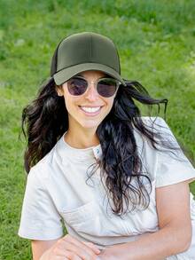 男女通用卡车帽 结构化网眼棒球帽 可调节经典男女帽 - A - 查看 6