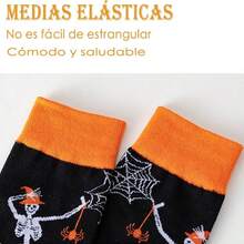 ml GeorgeX 3 Pares Calcetines Divertidos Calcetines con Estampado Casual Divertidos Calcetines de Algodón para Hombres y Mujeres10101 - Víspera de Todos los Santos - Ver 5