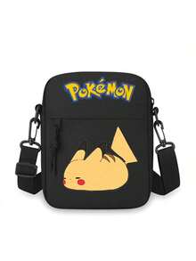 Peach Tree Fashionable Minimalist Solid Color Small Crossbody Bag, Daily Versatile Casual Nylon Lightweight Water-Resistant Shoulder Bag, Sports Bag,Pokemon,Pikachu,1pc Cross Print Vacation Travel Christmas Holiday Thanksgiving Outdoor Portable Sling Bag Summer Back To School Summer Bag Spring Break Bag - Multicolor - View 27