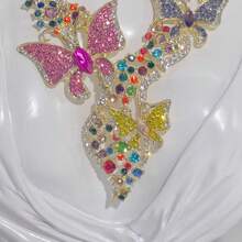 1 Bộ trang sức vòng cổ và hoa tai pha lê Rhinestone thanh lịch, thích hợp cho cô dâu, đám cưới, tiệc chiêu đãi, tiệc tùng - bộ trang sức - Xem 9