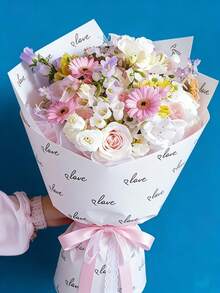 20 Tờ Giấy Gói Quà Hoa, Giấy Gói Quà Hoa Hình Trái Tim Ngày Valentine, Giấy Gói Quà Hoa Trang Trí Hình Trái Tim và Chữ "Tình Yêu" Lãng Mạn, Giấy Gói Quà Hoa, Giấy Gói Quà Hoa Chống Thấm Nước, Giấy Gói Quà Kiểu Châu Âu, Giấy Gói Quà Dày Chống Thấm Nước, Giấy Gói Bó Hoa, Thích Hợp Cho: Tự Làm Quà Tặng Thủ Công, Gói Hoa và Vật Dụng Trang Trí Hoa. - Màu hồng trong suốt - Xem 11