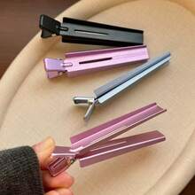Presilha de cabelo alta para dar volume à raiz (1 unidade), presilha para maquiagem, presilha para franja, presilha discreta em formato de bico de pato para mulheres, kit de penteado, kit de ferramentas para cabelo. - Multicolorido - Ver 6
