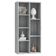 vidaXL Bücherschrank Grau Sonoma 50x25x106 cm - Grau - Übersicht 1