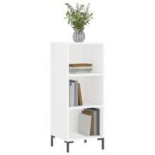 Aparador vidaXL blanco 34,5x32,5x90 cm Material a base de madera - Blanco - Ver 1