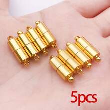 5 Stücke magnetische Halsketten- und Armband-Verschlüsse, magnetische Trennverschlüsse zum Umwandeln für Armband, Halskette, DIY Schmuckherstellung, Hochzeitsaccessoires - Verschiedenfarbig - Übersicht 23