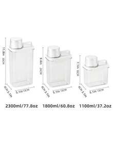 1pc Large Capacity Multi-Functional Storage Box, Suitable For Storing Laundry Powder, Detergent Beads, Etc. - Ideal For Kitchen, Pantry, Bathroom And Home Organization - Perfect Gift For Holidays, Laundry Storage And Organization - Transparent - View 5