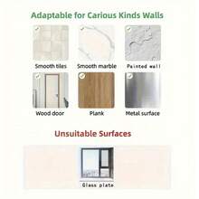 CIF BUY 时尚金属钥匙挂钩，带7个挂钩 - 壁挂式收纳整理架，适用于房间装饰、墙面装饰、家居装饰、浴室装饰、咖啡吧用品、墙面艺术、婚礼等场合。 - 彩色 - 查看 5