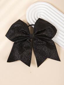 1pc Cheerleader Sequin Bow Hair Scrunchie, Vibrant Hair Band And Headband, Available In Red, Gold And Other Colors, Create Dazzling Sports Hairstyle For Competitions And Performances - Multicolor - View 7