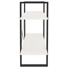 Bibliothèque vidaXL à 2 étagères, blanche, 100 x 30 x 70 cm, en pin massif - Blanc - Voir 7