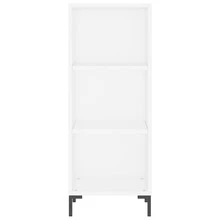 Aparador vidaXL blanco 34,5x32,5x90 cm Material a base de madera - Blanco - Ver 4