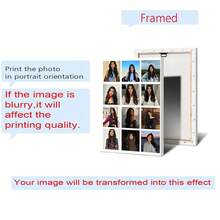 1pc Customized Super Cool Photo Canvas Art, Birthday Commemoration, Couple's Life Record, Family Life Record, Friendship Record, Living Room Bedroom Wall Decor, Personalized Canvas Art - Multicolor - View 32