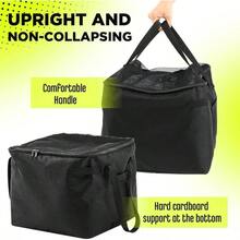 Tennis Balls Hopper Tennis Ball Basket Picker Hopper Container With Side Pockets Lightweight Teaching Cart Bag Picking And Storage Training Ball, Frame Not Included - 黑色 - 查看 5