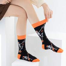 ml GeorgeX 3 Pares Calcetines Divertidos Calcetines con Estampado Casual Divertidos Calcetines de Algodón para Hombres y Mujeres10101 - Víspera de Todos los Santos - Ver 6