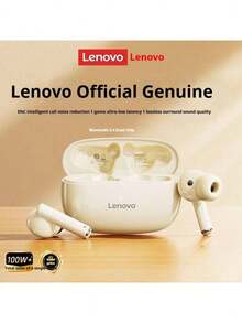 Lenovo Tai nghe Bluetooth không dây TA210 - Thời lượng pin siêu dài, Tai nghe thể thao nhét tai, Khử tiếng ồn chủ động ENC, Giảm tiếng ồn cuộc gọi thông minh với bốn micrô, Màu trắng/Trắng ánh trăng, Đen - Thiết kế quà tặng - màu đen - Xem 2