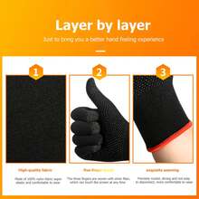 Guantes Térmicos de punto Unisex antideslizantes para pantalla táctil, transpirables, a prueba de sudor, para juegos de teléfono, sensible al tacto - 1 par - Ver 2