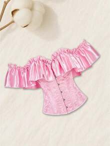 Women Corset Belts - 粉色 - 查看 1