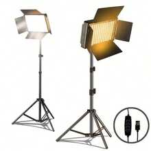 Đèn LED vuông 10 inch kèm chân đế ba chân điều chỉnh được 43,3 inch/63 inch - Cấp nguồn USB, 3 nhiệt độ màu, cấu trúc kim loại, thích hợp cho studio, chụp ảnh, phát trực tiếp, hội nghị video, trang điểm và làm vlog. Thích hợp cho chụp ảnh, quay video, phát trực tiếp, họp Zoom, làm vlog, kèm chân đế. Đèn selfie, đèn điện thoại. - Nhiều màu - Xem 7