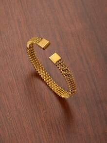 Bộ 4 chiếc: Vòng tay thép không gỉ tối giản thời trang, đính đá Cubic Zirconia sáng bóng - Sự lựa chọn hoàn hảo cho các cặp đôi và trang phục thường ngày. - vòng đeo tay - Xem 5