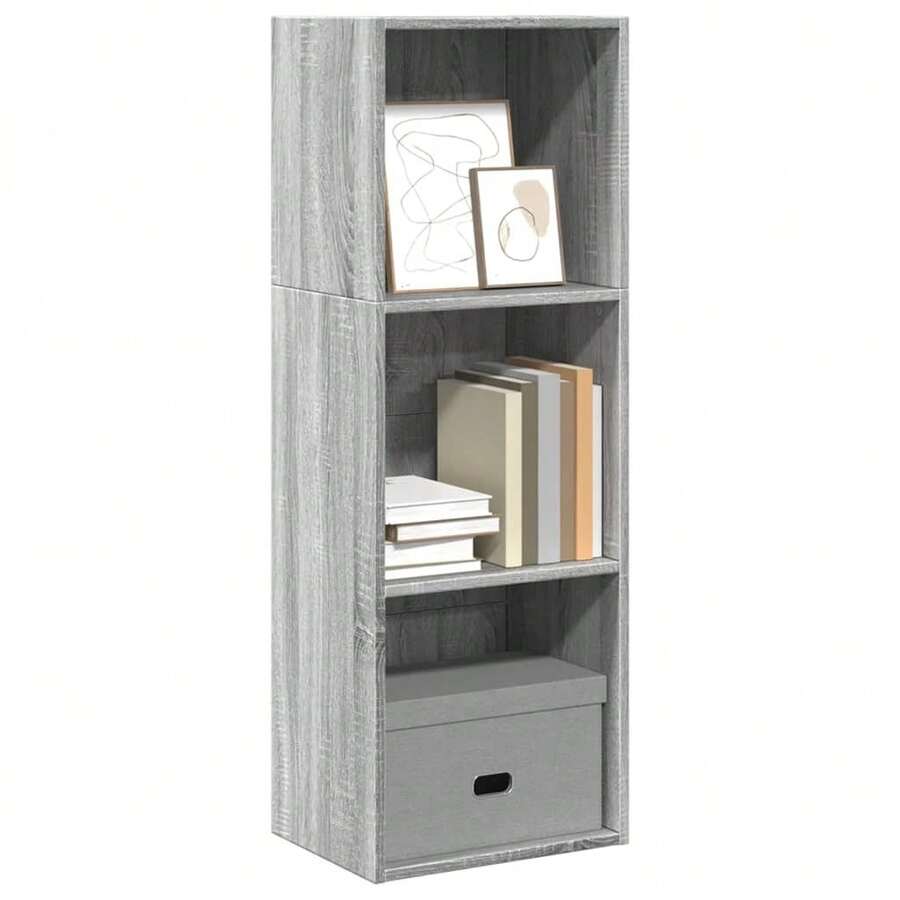 Bibliothèque vidaXL Gris Sonoma 40x30x114 cm Matériau à base de bois - Gris - Voir 1