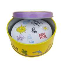 "Whimsical Pattern Matching Card Game (Yellow & Purple Tin Packaging)" – Fast-Paced Spot-The-Match Play, Colorful Icon-Themed Recognition Game, Ideal For Game Nights, Group Gatherings, Casual Competitive Fun & Quick Mental Challenge Activities - Multicolor - View 3
