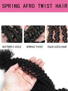 QVR QUEEN VIRGIN REMY QVR African Kinky Curly Bulk Human Hair Extensions, Suitable For Mini Twists, Dreadlocks, Boho Braids, Dark Brown - S2 - View 6