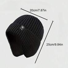 Winter Thick Knit Earflap Hat, Warm Cycling Cap With Neck Protection And Windproof Insulation - Multicolor - View 6