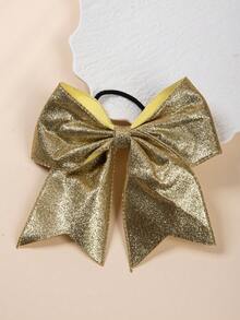 1pc Cheerleader Sequin Bow Hair Scrunchie, Vibrant Hair Band And Headband, Available In Red, Gold And Other Colors, Create Dazzling Sports Hairstyle For Competitions And Performances - Multicolor - View 11