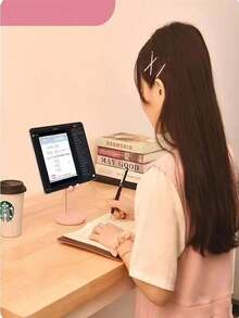 Suporte de mesa ajustável em formato de coelho (1 unidade), ideal para escola, casa e para tirar selfies. - Multicolorido - Ver 5