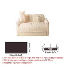 1 tấm bọc ghế sofa dày dặn, màu trơn, viền nhung trắng, thân thiện với thú cưng, có thể giặt máy, phù hợp với sofa 1-4 chỗ ngồi - Tấm lót sofa trang trí phòng khách, phòng ngủ, văn phòng và nhà cửa - Nhiều màu - Xem 25