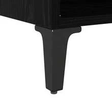 Meuble TV vidaXL, noir, 69,5 x 30 x 50 cm, matériau à base de bois - Noir - Voir 9