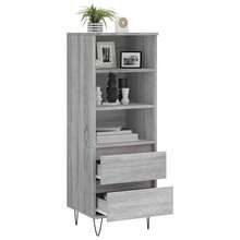 vidaXL Credenza alta grigia Sonoma 40x36x110 cm Materiale a base di legno - Grigio - Visualizzare 4