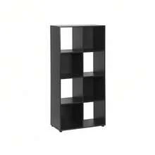 Ecommerc3 MOBLEKIT | Modular Wooden Shelves With Different Compartments And Door Options, Bookcases And Storage Furniture For Bedroom, Kitchen Or Entryway - Negro - 8 Comp | 61.2*29.7*120.8cm - View 4