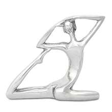 MX   Adorno Mujer Yoga en Pewter Artesanía en Aluminio Escultura Elegante Hecho a Mano Decoración para casa u Oficina Excelente Regalo Alamos Pewter - Plateado - Ver 4