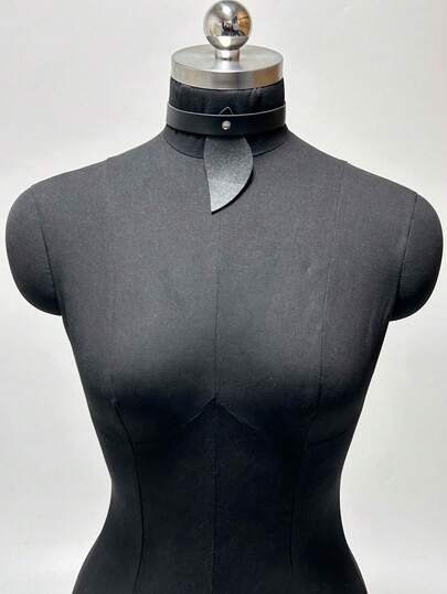 1pc Women's Leather Choker, Gothic Punk Style Sexy Lingerie Accessory, Necklace For Role Play