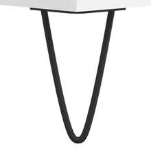 Table basse vidaXL blanche 90x49x45 cm, matériau à base de bois - Blanc - Voir 10