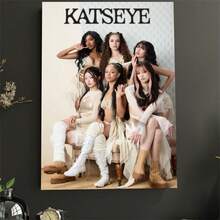 1 张 KATSEYE 海报（不含框），专辑海报，音乐海报，墙面艺术，墙面装饰，墙面印刷品，房间装饰，现代简约风格海报，适用于客厅、卧室、浴室，理想的礼物 - 彩色 - 查看 2
