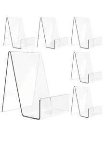 2/4pcs Acrylic Bookshelf - Crystal Clear, Modern Display Rack For Showcasing Books, Magazines, Menus, Photo Albums - Ideal For Home, Office Or Commercial Use - Multicolor - View 7