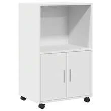 Carrello portautensili vidaXL, bianco, 55x40x91 cm, materiale a base di legno - Bianco - Visualizzare 3