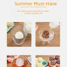 Fun Shapes,Rose Ice Cube Mold,Rose Gift Ice Ball Maker Mold | Silicone Ice Cube Tray,Whiskey Ice Cubes Mold,Bourbon Ice Cube Molds Slow Melting Ice For Whiskey Cocktails&Old Fashioned - Pink - View 10