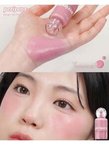 Peripera 002# 液体腮红，可叠加打造水润妆效，蕴含保湿配方，丝绒般柔滑质地，自然光泽，轻盈易晕染，持久玫瑰红晕，焕发光彩，韩式妆容，节日/母亲节礼物，9克/0.32盎司 - 02 - 查看 5